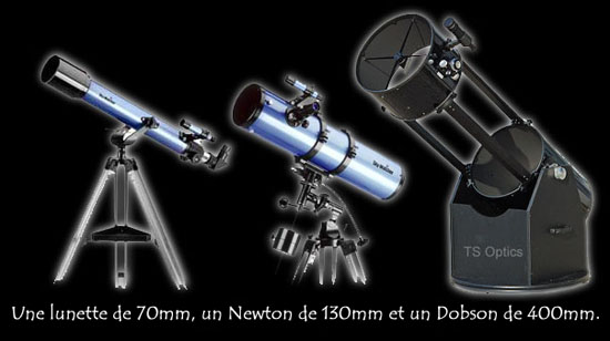 diamètre des télescopes