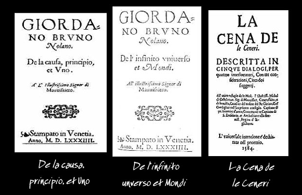 oeuvres de Giordano Bruno