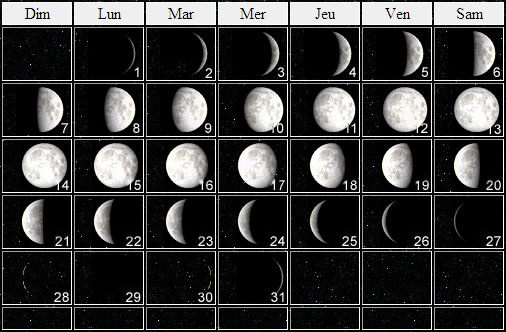 lunaison Aout 2011