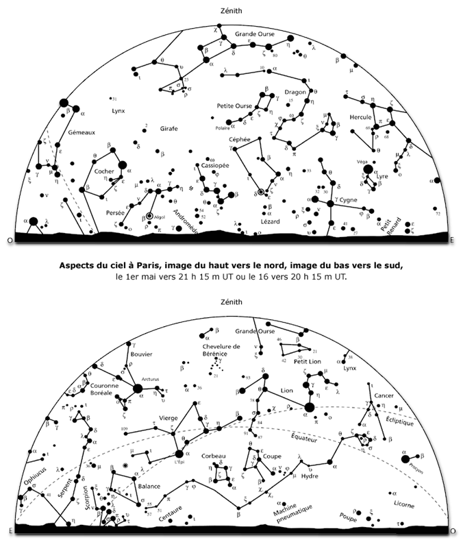 carte du ciel Mai 2011