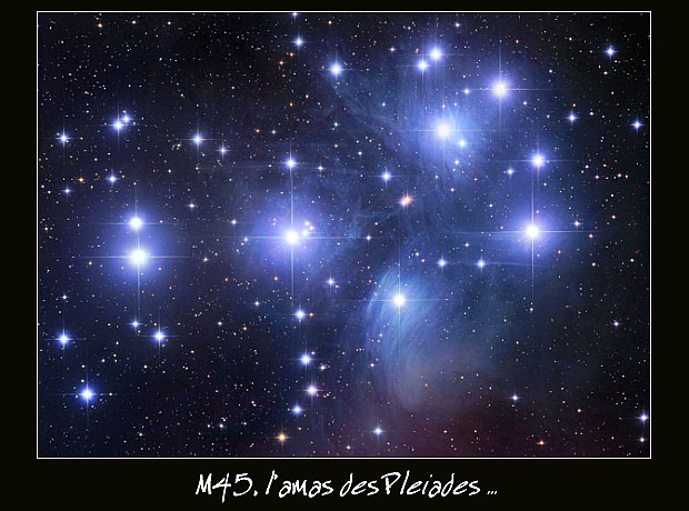 m45, l'amas des pléiades