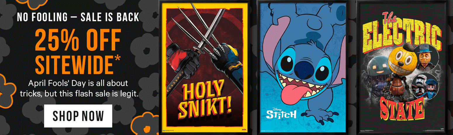 No Fooling Sale Banner - 25% off sitewide!